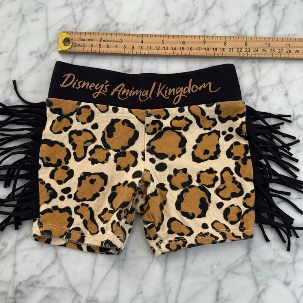 Disney's Animal Kingdom girls shorts fringe Sz XXS 4/5T